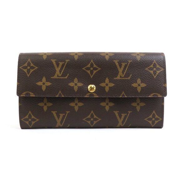 Auth LOUIS VUITTON Monogram Portefeuille Sarah Long Wallet Brown - Picture 2 of 11
